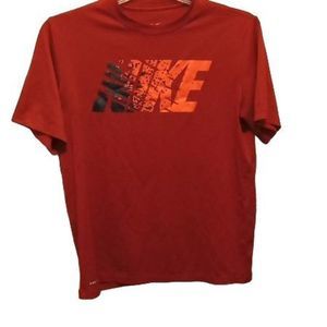 Nike Dri-FIT Tee  Faded  Logo Red Men's Size XL